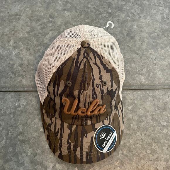 NWT UCLA Bruins Mossy Oak Camo Snapback Hat Top of the World Green Brown NCAA - Picture 4 of 11